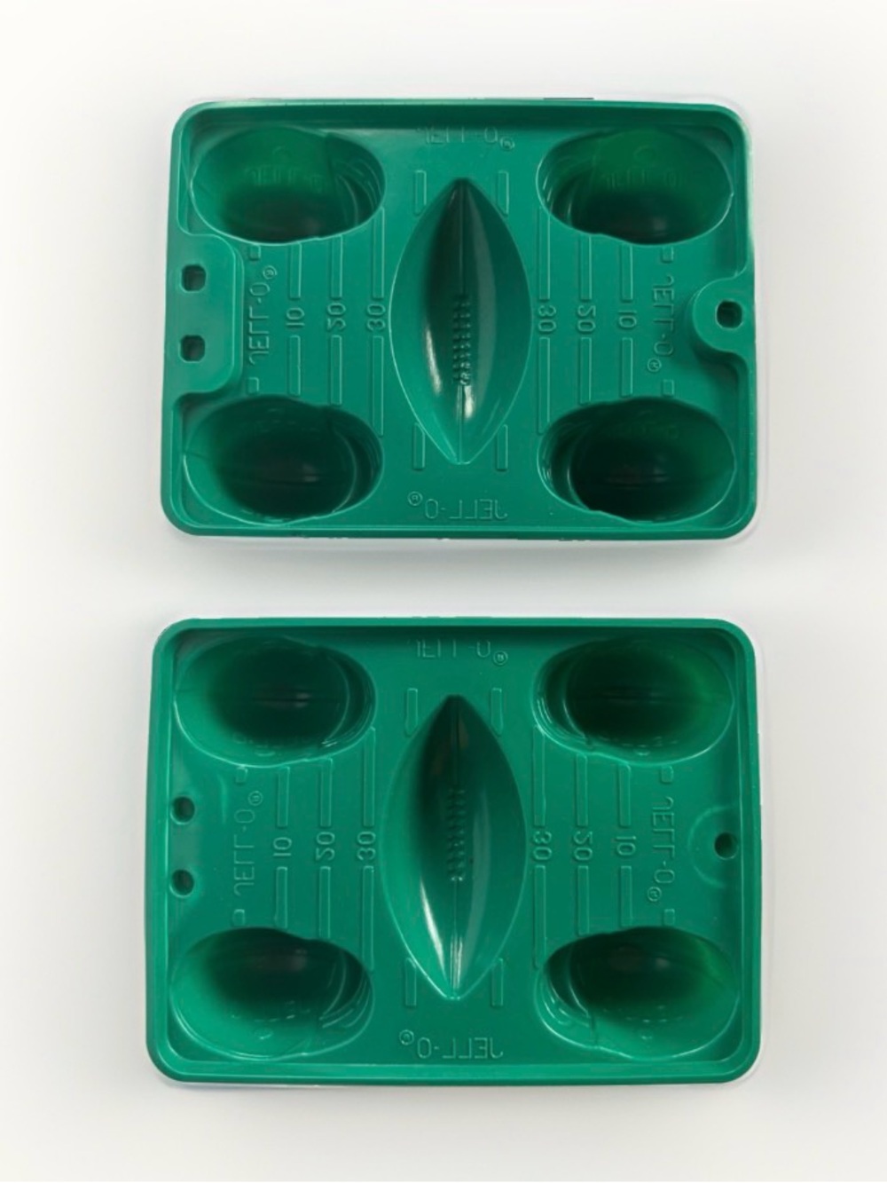 Jell-O Football & Helmet Jiggler Molds Plastic Lot of 2 Tailgate Shots Shooters